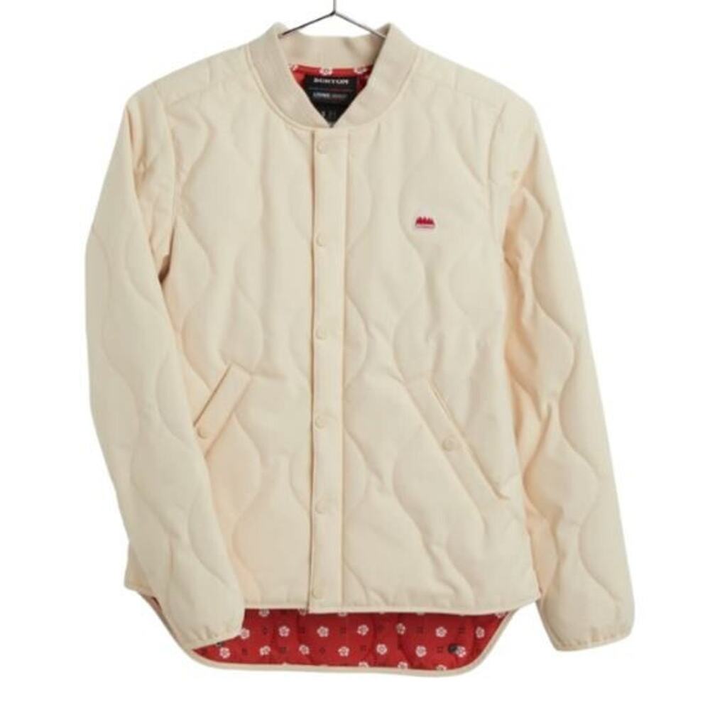 Burton Kiley Insulator Jacket Quilted Lightweight Creme Color Sz M EUC